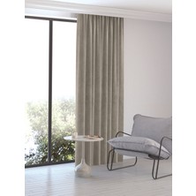 Perle Home Daily Series Taş Rengi Ada Fon Perde