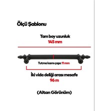 Eco Shop 96 mm Polimer Dolap Kulpu 50 Adet Vidalı  - 4X100 Tornavida Hediyeli