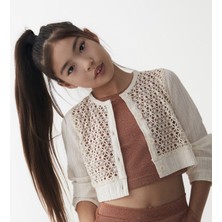 Nk Kids Kız Dantelli  Hırka 24YNK36343