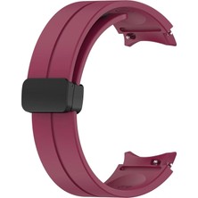 34center Samsung Galaxy Uyumlu Watch 4 Serisi 44MM Magnet Tokalı Silikon Kordon