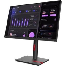 Lenovo Thinkvision T24I-30, 23.8" Fhd IPS Monitör, USB Hub, Pivot, Yükseklik Ayarlı Ayak (Hdmı + Dp + Vga) Monitör 63CFMATXTK