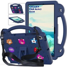 MTK Moveteck Samsung Galaxy Tab A9 8.7 Inç SM-X110 Çocuklar Için Tablet Kılıf Askılı Standlı Nemo Karikatürlü Kids Okul Kılıfı