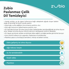 Zubio Paslanmaz Çelik Dil Temizleyici Dil Sıyırıcı