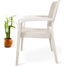 Nar Sokağı Zeugma Kapiçino 90X90 cm Camlı Rattan Bahçe Balkon Masa Takımı