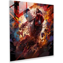 Painted Anarchy Marvel Patlayıcı Savaş Cam Baskı - Marvel, Kötü Adamlar, Cam Sanatı, Duvar Dekorasyonu, 30X30