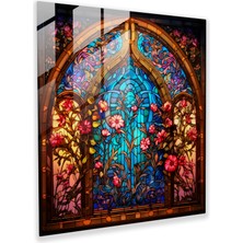 Painted Anarchy Aşkın Cam Baskı - Opulent Vitray - Ev Dekorasyonu, 30X30