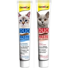 Gimcat Multivitamin Duo Paste Tuna+ Duo Paste Anti Hairball Chicken 50G