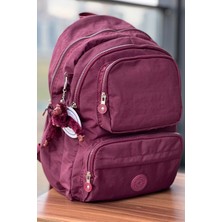 Nemo Bags Bordo Orta Boy Sırt Çantası Okul Çantası Laptop ve Seyahat Çantası Su Geçirmez Spor