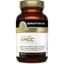 Quality Of Life Kinoko Gold Ahcc 500 Mg With Acylated Alpha Glucans 60 Kapsül