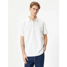 Koton 4SAM10109MK Koton Erkek T-Shirt Ekru