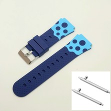 Ata Saat Smart Kids Akıllı Saat Kordonu Uyumlu Silikon Lacivert Renk - 20 mm