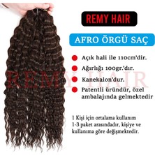 Narnuga Afro Örgüsü Saç - Doğal Siyah 100 gr