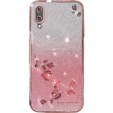 Seashell Digital Samsung Galaxy A02 Gradyan Tpu Koruyucusu Rhinestone Rose Gold Kadem Telefon Kılıfı (Yurt Dışından)