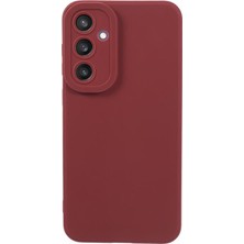 Seashell Digital Samsung Galaxy S23 Fe Mat Tpu Geri (Hassas Kesim) Wine Red Telefon Kılıfı (Yurt Dışından)