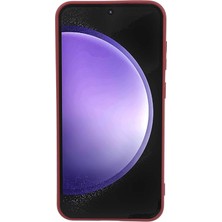 Seashell Digital Samsung Galaxy S23 Fe Mat Tpu Geri (Hassas Kesim) Wine Red Telefon Kılıfı (Yurt Dışından)