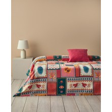 English Home Tropic Patch Tek Kişilik Pike Pembe