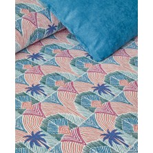 English Home Tropical Palm Tek Kişilik Pike Mavi