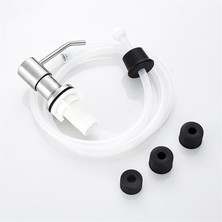 Mingjin Shop2 Fırçalanmış Stil Paslanmaz Çelik Deterjan Sıvı Sabunluk Lavabo Sabunluk Uzatma Tüpü Dahili Losyon Pompası Banyo Mutfak Için (Yurt Dışından)