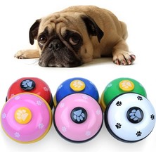 Longbangdian Shop Beyaz Stil 7.2cm x 5cm Pet Eğitim Oyuncakları Metal Zil Düğmesi Clicker Hayvan Interaktif Oyuncak Kedi Köpek Ses Eğitmeni Pet Stres Eğitim Aracı 5 Renk (Yurt Dışından)