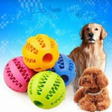 Longbangdian Shop Kırmızı Stil 5cm Renkli Köpek Oyuncakları Lastik Top Neden Aperatif Tutucu Pet Köpek Yavrusu Eğitim Diş (Yurt Dışından)
