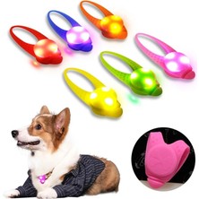 Longbangdian Shop Sarı Stil Ayarlanabilir Pet Yaka Gece LED Kolye Güvenlik Yanıp Sönen Glow Işık Yanıp Sönen Köpek Yaka Kolye Pet Köpek Malzemeleri Aksesuarları (Yurt Dışından)