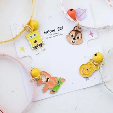 Longbangdian Shop No.6 Tarzı 18-32 Yeni Clam Köpek Jingle Kedi Yaka Ayarlanabilir Renkli Bells Yavru Köpek Kolye Sevimli Moda Anime Pet Yaka (Yurt Dışından)