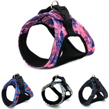 Longbangdian Shop Kabuk Stili L-Göğüs 50-58CM Küçük Orta Köpekler Için Pet Köpek Koşum Örgü Nefes Köpek Kedi Koşumları Tasma Seti Fransız Bulldog Shiba Inu Evcil Hayvan Aksesuarları (Yurt Dışından)