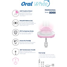 Oral White Professional Series 8000 Şarjlı Diş Fırçası Pembe