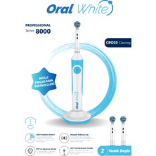 Oral White Professional Series 8000 Şarjlı Diş Fırçası Mavi