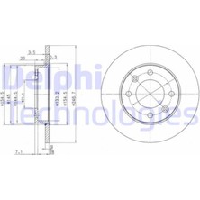 Delphi Arka Disk Partner 307 C3 Xsara 05-(BG3653-4249.90)