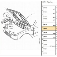 Psa Kaput Demir Klipsi 405 Partner (792824)