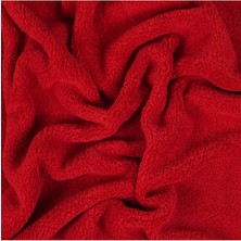 Ella Bonna Polar Bebek Battaniyesi, Organik Kalın, 100X110 Kırmızı