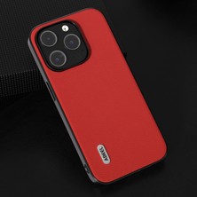 Xstep Case iPhone 14 Pro Max Litchi Doku Inek Deri Kaplamalı Pc+Tpu Kapak Telefon Kılıfı (Yurt Dışından)