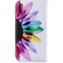 Xstep Case Iphone Xr Için 6.1 Inç Desen Baskı Pu Deri Folio Flip Telefon Kabuğu Yaprakları Telefon Kılıfı (Yurt Dışından)