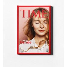 BK Kişiye Özel Time Dergisi Kapağı Kanvas Tablo (50 x 70 Cm.) - 1