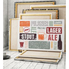 BK Beer Tasarımlı Kanvas Tablo (50 x 70 Cm.) 4