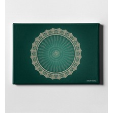 BK Kişiye Özel Kaligrafi Besmele Yazılı Kanvas Tablo (50 x 70 Cm.) 4