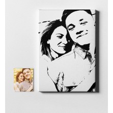 BK Kişiye Özel Silüet Kanvas Tablo (50 x 70 Cm.) 2