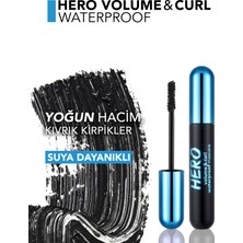 Flormar Hero Volume & Curl Yoğun Hacim Veren Suya Dayanıklı Maskara