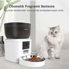 Haustier QQ029 Kameralı 1080P Gece Görüş, Akıllı Kedi Köpek Mama Kabı, 2.4ghz/5ghz, 4lt, Metal Kase