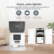 Haustier QQ029 Kameralı 1080P Gece Görüş, Akıllı Kedi Köpek Mama Kabı, 2.4ghz/5ghz, 4lt, Metal Kase