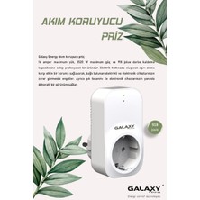 GALAXY Energy A 220 Yüksek Akım Koruyucu Yüksek Teknoloji Şık Tasarımlı Tekli Priz