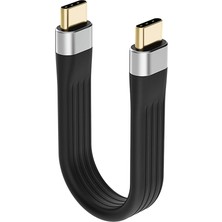 Chihiro586 - 9278 4K Usb-C 3.1 Gen 2 Kablo 10G Emark Çip Kısa Tip C Usb-C - Usb-C Video Senkronizasyon Şarj Kablosu Pd 60W 4K Video (Yurt Dışından)