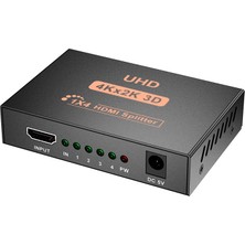 Chihiro586 - 9278 Ps5 Için 4K 1x4 HDMI Ayırıcı 1 Bağlantı Noktasından 4 HDMI Ekrana Çoğaltılmış/ayna USB ile Güçlendirilmiş Ayırıcı (Bir Ila Dört Çıkış) (Yurt Dışından)