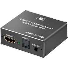 Chihiro586 - 9278 HDMI Ses Çıkarıcı Hdcp Cec + Optik Toslınk Spdıf + 3.5mm Rca Ses Dönüştürücü 4K x 2k 3D HDMI Ses Dağıtıcı Adaptörü (Yurt Dışından)