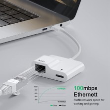 Chihiro586 - 9278 USB C - Ethernet Adaptörü, USB Tip C - RJ45 Gigabit Ethernet Lan Adaptörü, Pd 60W Şarj Cihazı Ile, MacBook Air/pro Için (Yurt Dışından)