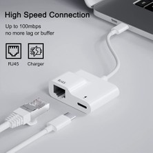 Chihiro586 - 9278 USB C - Ethernet Adaptörü, USB Tip C - RJ45 Gigabit Ethernet Lan Adaptörü, Pd 60W Şarj Cihazı Ile, MacBook Air/pro Için (Yurt Dışından)