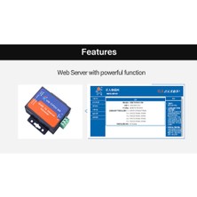 Chihiro586 - 9278 Modbus Seri Bağlantı Noktası RS485 Ethernet Dönüştürücü Sunucuya USR-TCP232-304 Veri Iletimi Dhcp/dns Desteklenir (Yurt Dışından)