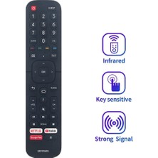 Chihiro586 - 9278 ERF2F60G Hisense Smart Android Tv 9.0 Pie 32A56E 40A56E Için Uzaktan Kumandayı Değiştirin (Ses Fonksiyonu Olmadan) (Yurt Dışından)