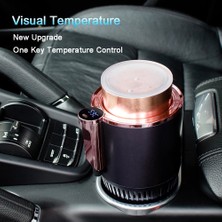Cdwishbest Siyah Dc 12V Isıtıcı Soğutucu Akıllı Araba Bardak Araba Isıtma Soğutma Bardağı 2-In-1 Araba Ofis Bardak Kupa Tutucu Soğutma Içecek Seyahat Içecekler Kutular (Yurt Dışından)